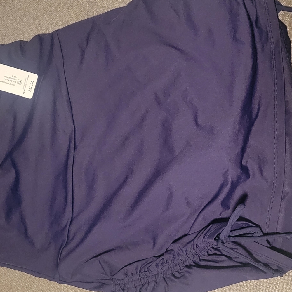 NWT Small Anne Cole super high waist swim skirt